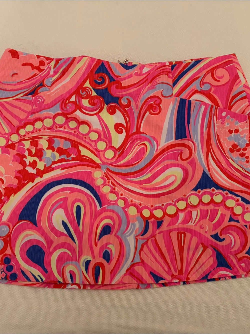 Lilly Pulitzer Pink and Coral Floral Print Skort